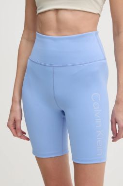 Tréningové šortky Calvin Klein Performance s potlačou, vysoký pás, LVGWS5L708