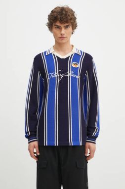 Sveter Filling Pieces Knit Football Jersey pánsky, tmavomodrá farba, tenký, 91099041925