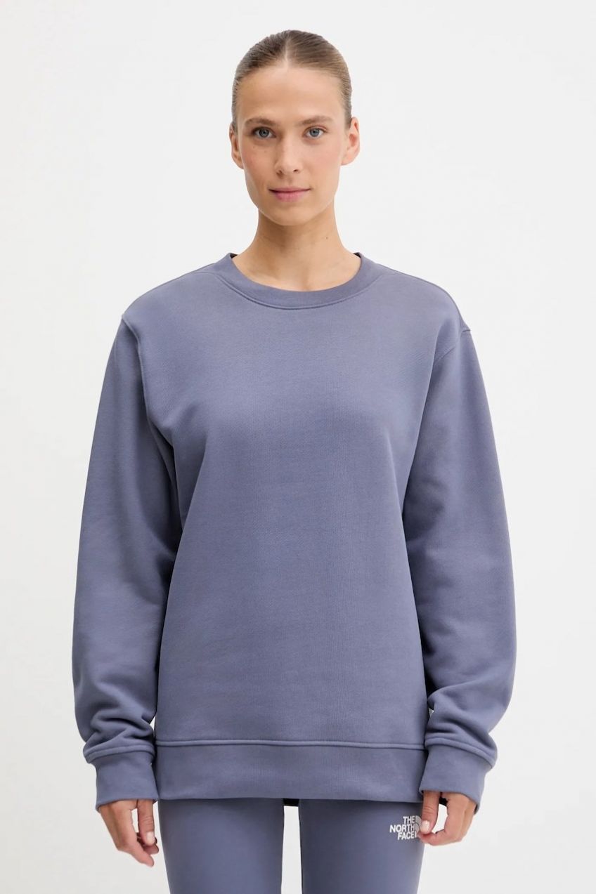 Bavlnená mikina The North Face Dome Relaxed fialová farba, jednofarebná, NF0A8EU4BTR1