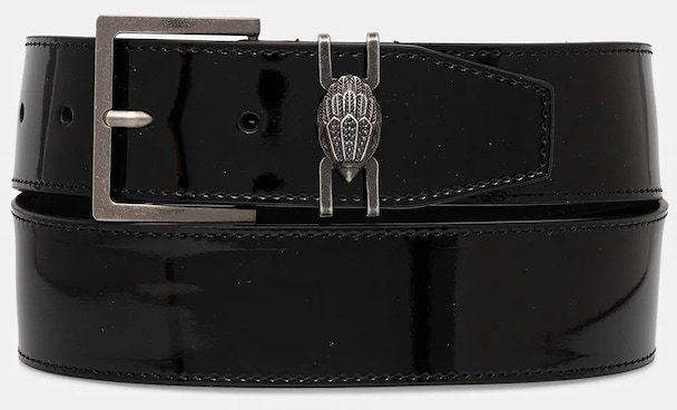 Kožený opasok Kurt Geiger London SHOREDITCH čierna farba, 783009309