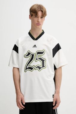 Tričko adidas Originals pánske, béžová farba, s nášivkou, JY2762
