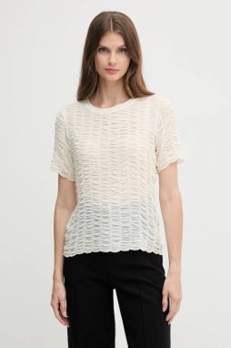Tričko Dkny dámske, béžová farba, P52SAW83