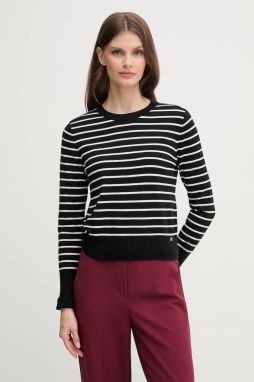 Sveter Dkny čierna farba, ľahký, DJ5R0655