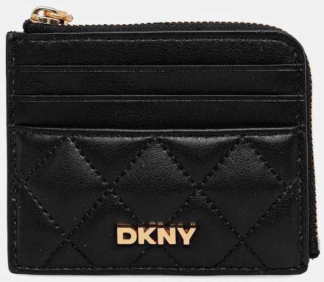 Kožená peňaženka Dkny čierna farba, R521KL12