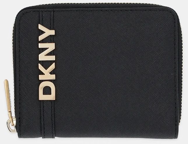 Kožená peňaženka Dkny čierna farba, R521KM25