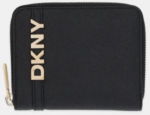 Kožená peňaženka Dkny čierna farba, R521KM25
