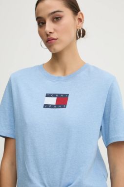 Bavlnené tričko Tommy Jeans dámske, DW0DW20461