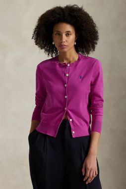 Kardigán Polo Ralph Lauren ružová farba, ľahké, 211971871