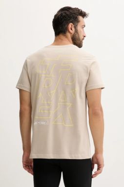 Športové tričko adidas TERREX béžová farba, jednofarebné, JM6400