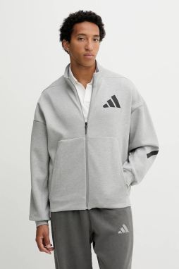 Mikina adidas x Z.N.E šedá farba, s potlačou, JX0638
