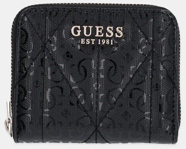 Peňaženka Guess ALDINA dámska, čierna farba, SWGG96 63137