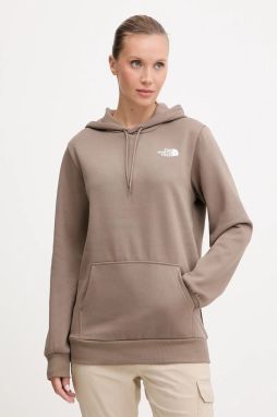 Mikina The North Face Simple Dome hnedá farba, s kapucňou, jednofarebná, NF0A89EYBOW1