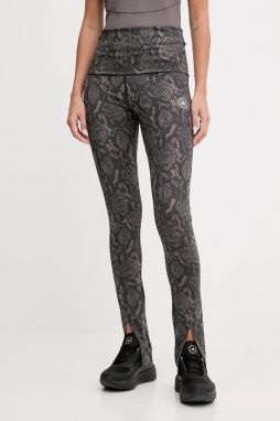Tréningové legíny adidas by Stella McCartney šedá farba, vzorované, JW4575