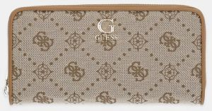 Peňaženka Guess NEDA dámska, béžová farba, SWJP96 54146