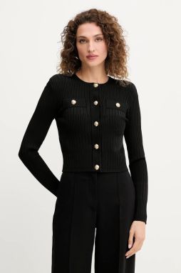 Kardigán Marciano Guess JANET čierna farba, ľahký, 5YGR32 5881Z
