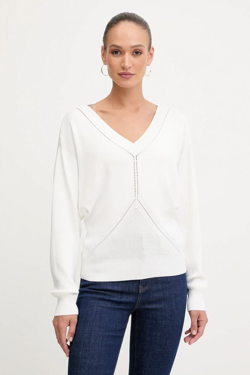Sveter Marciano Guess COURTNEY biela farba, ľahký, 5YGR04 5876Z