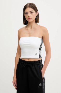 Top adidas Originals 3-Stripes biela farba, holý chrbát, JX7720