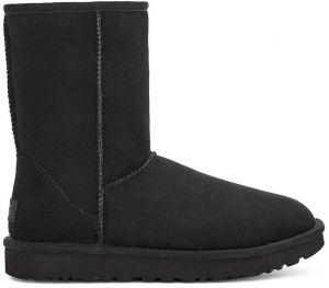 UGG Classic Short II dámske, čierna farba, na plochom podpätku, zateplené, 1016223.BLK