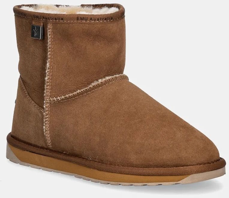 Semišové snehule Emu Australia Platinum Stinger Slim Mini hnedá farba, WP20003