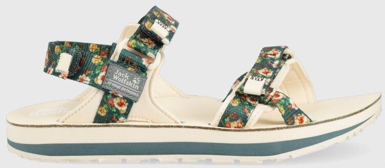 Sandále Jack Wolfskin Outfresh Deluxe dámske, zelená farba
