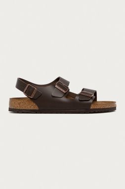 Sandále Birkenstock Milano pánske, hnedá farba, 34101