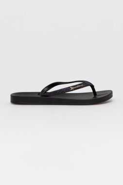 Žabky Ipanema ANATOMIC LOLITA FEM dámske, čierna farba, na plochom podpätku, 83140-23376