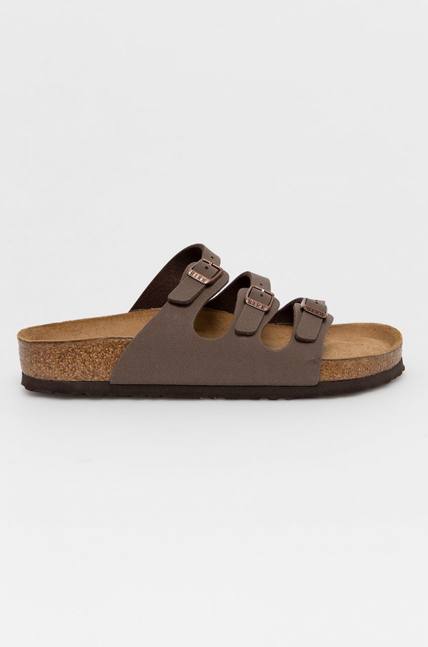 Šľapky Birkenstock Florida SFB dámske, hnedá farba, 53881
