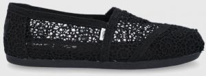 Espadrilky Toms Moroccan Crochet Alpargata čierna farba, 10016254