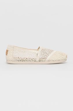 Espadrilky Toms Moroccan Crochet Alpargata béžová farba, 10016241