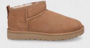Semišové snehule UGG Classic Ultra Mini hnedá farba, 1116109-CHE