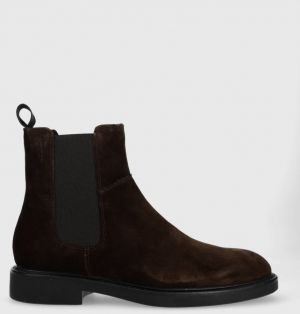 Semišové topánky chelsea Vagabond Shoemakers Alina pánske, hnedá farba