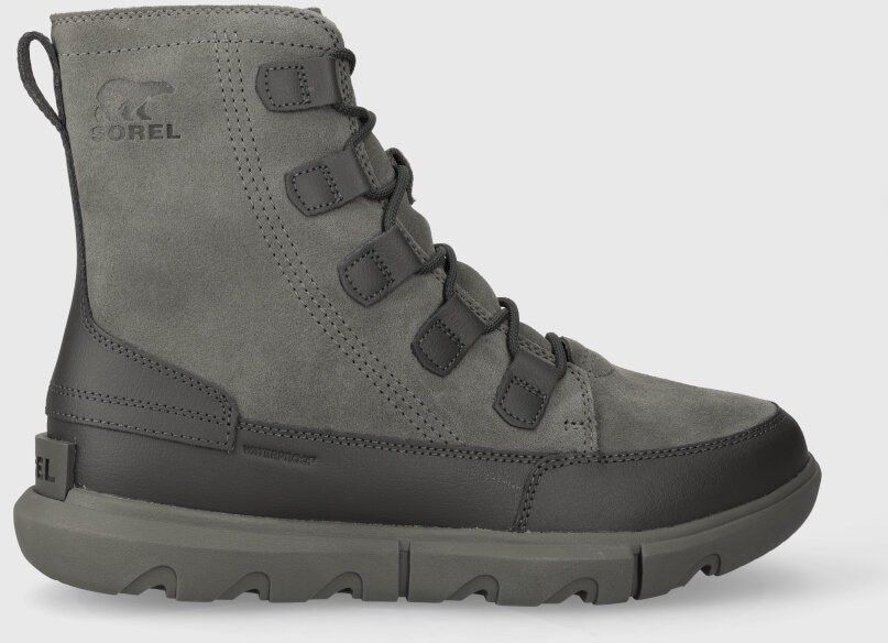 Kožená obuv Sorel EXPLORER NEXT BOOT WP 10 pánska, šedá farba, 2058921052