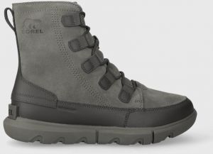 Kožená obuv Sorel EXPLORER NEXT BOOT WP 10 pánska, šedá farba, 2058921052