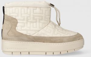 Snehule Tommy Hilfiger TOMMY MONOGRAM SNOWBOOT béžová farba, FW0FW07637
