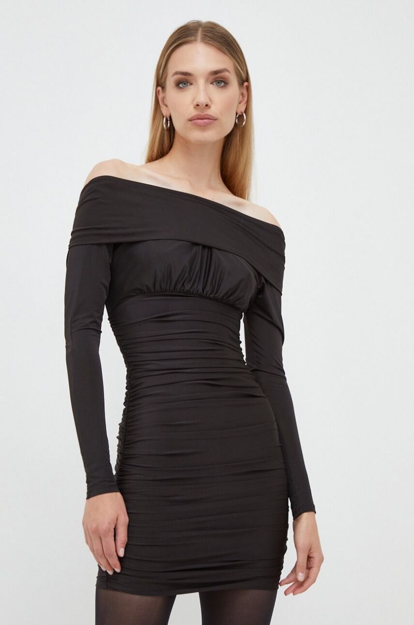 Šaty Marciano Guess čierna farba, mini, priliehavé