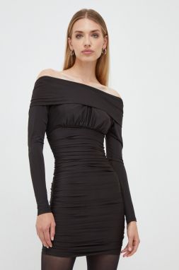Šaty Marciano Guess čierna farba, mini, priliehavé