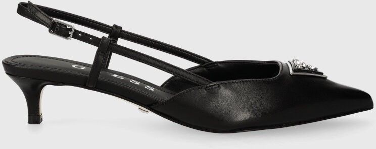 Kožené lodičky Guess JESSON čierna farba, FLPJES LEA05