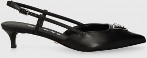 Kožené lodičky Guess JESSON čierna farba, FLPJES LEA05