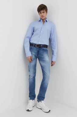 Bavlnená košeľa HUGO pánska,slim,s klasickým golierom,50508294