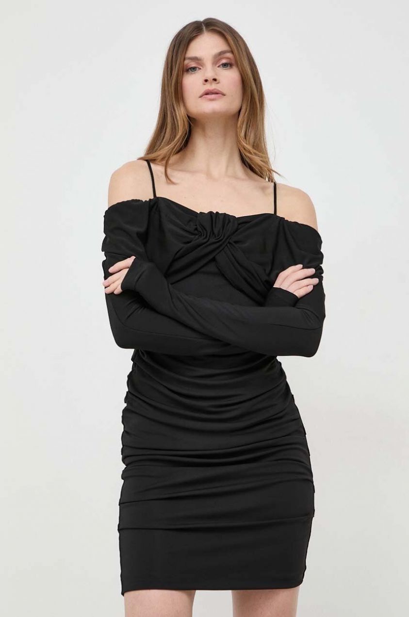 Šaty Marciano Guess GISELLE čierna farba, mini, priliehavé, 4RGK17 6207A
