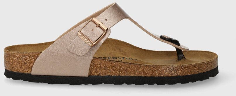 Šľapky Birkenstock Gizeh dámske, ružová farba, na plochom podpätku, 1023943