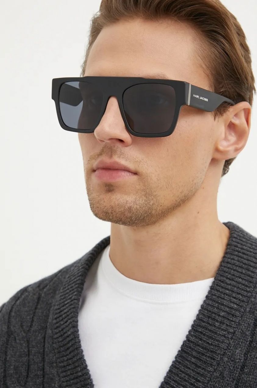 Slnečné okuliare Marc Jacobs pánske, čierna farba