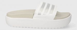 Šľapky adidas Adilette Platform dámske, biela farba, na platforme, IE9703
