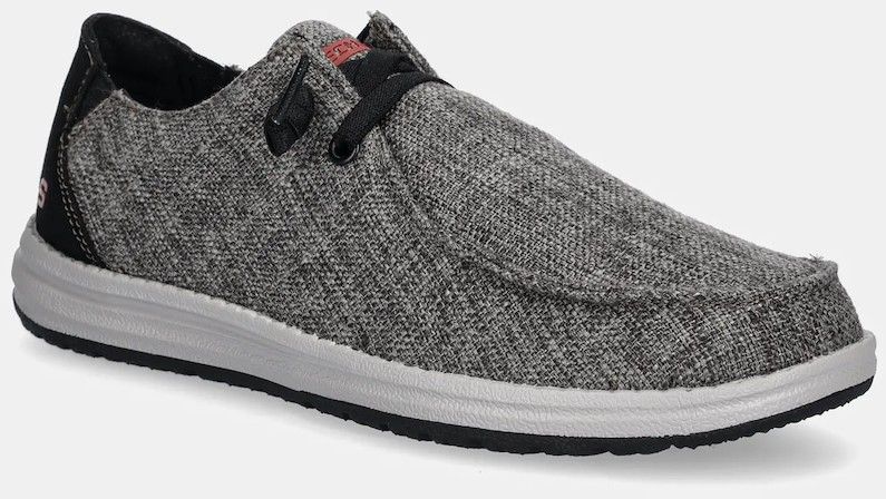 Mokasíny Skechers šedá farba