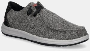 Mokasíny Skechers šedá farba