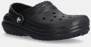 Detské šľapky Crocs Lined 207010 čierna farba