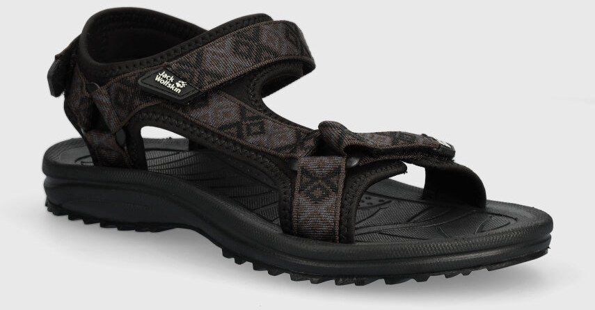 Sandále Jack Wolfskin Wave Breaker dámske, čierna farba