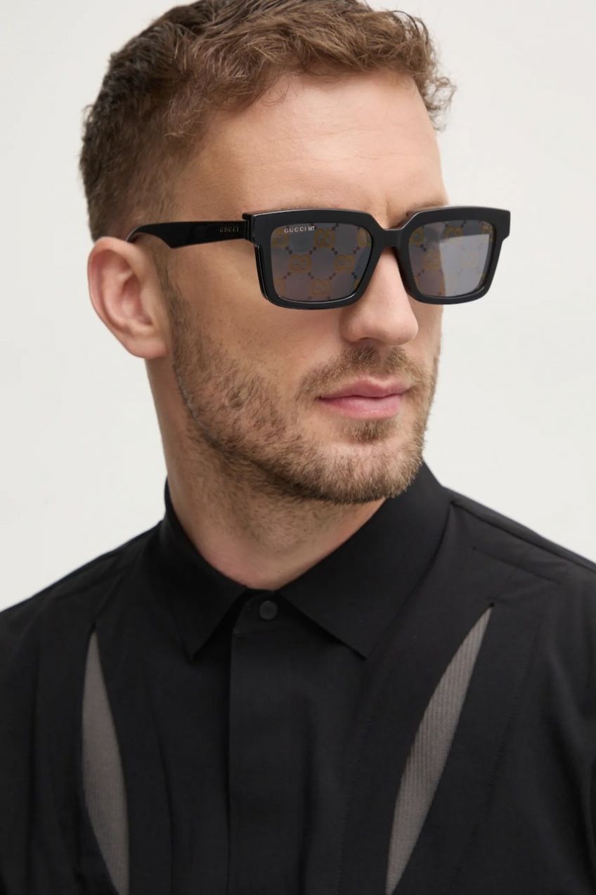 Slnečné okuliare Gucci pánske, čierna farba, GG1543S