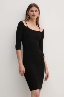Šaty Marciano Guess ISA čierna farba, mini, priliehavé, 4YGK58 5613Z