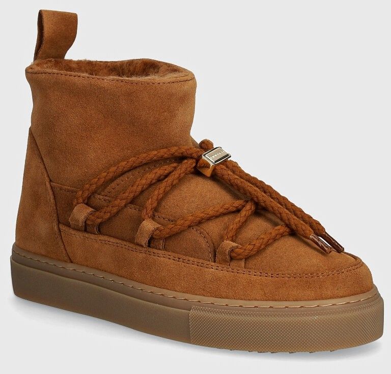 Semišové snehule Inuikii Classic Low hnedá farba, 1001.006.0012